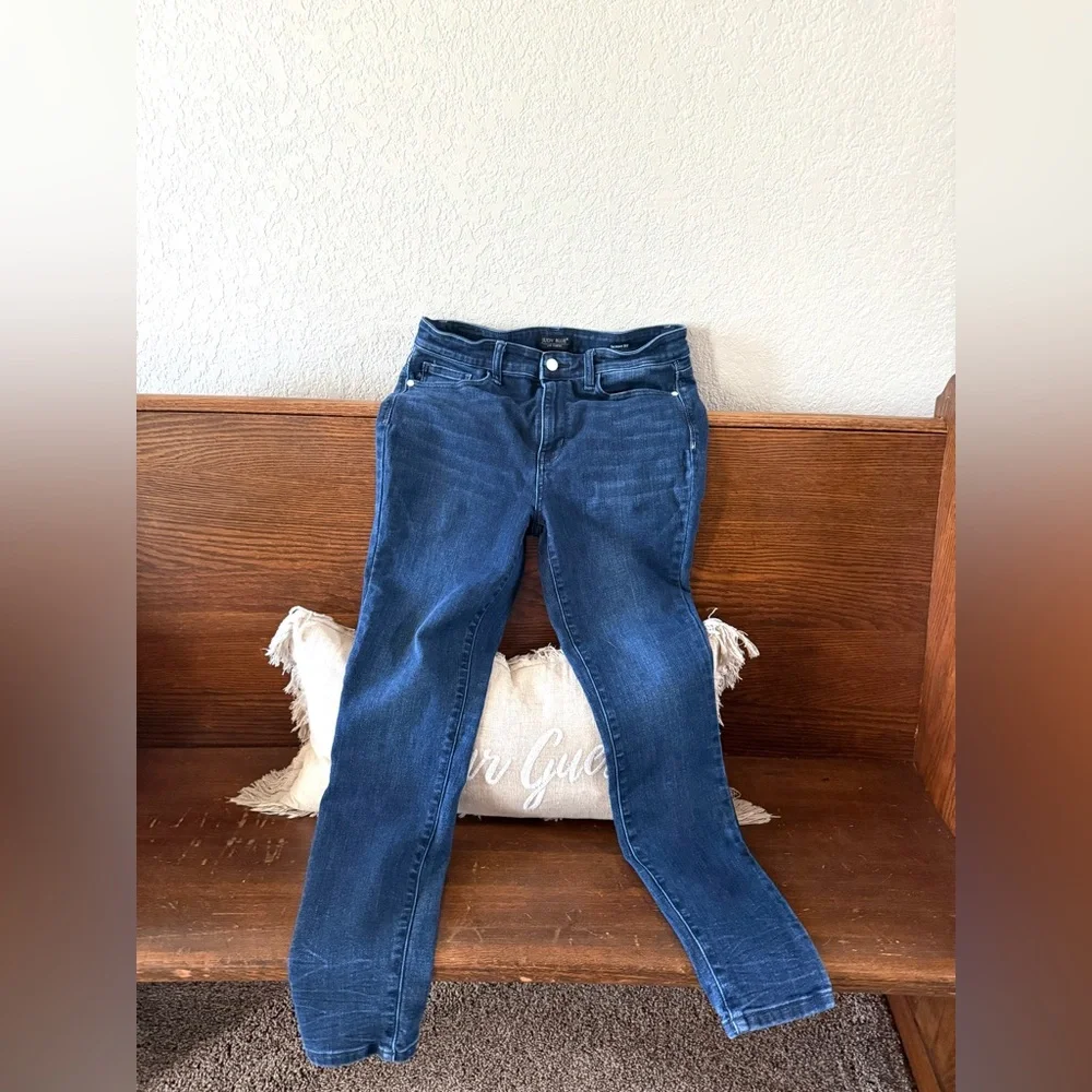 Judy Blue Dark Wash Skinny Jeans - Picture 4 of 5